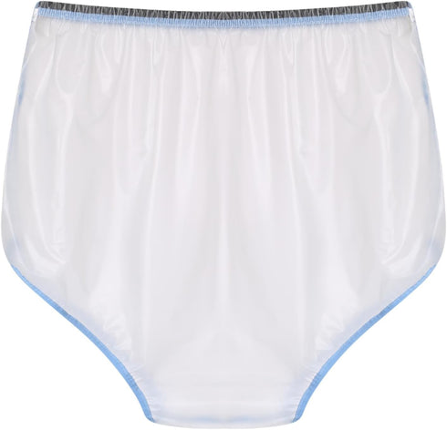 YONGHS Unisex Adult Plastic Underwear Easy to Clean Diapers Elastic Band Pull on Cover Pant Outdoor Sports