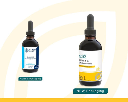 Klaire Labs Vitamin B12 Liquid Drops 1mg - 120 Servings of Methylcobalamin B12 Supplement for Mood & Cognitive Support