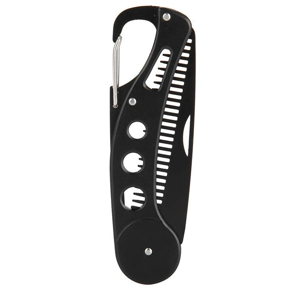 Men's Stainless Steel Folding Multifunctional Pocket Comb, Delaman, for Beard and Mustache Styling