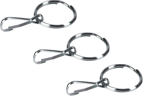 HealthSmart Zipper Ring Pulls Zipper Tabs for Clothing, 3 Count, 1 Inch Diameter