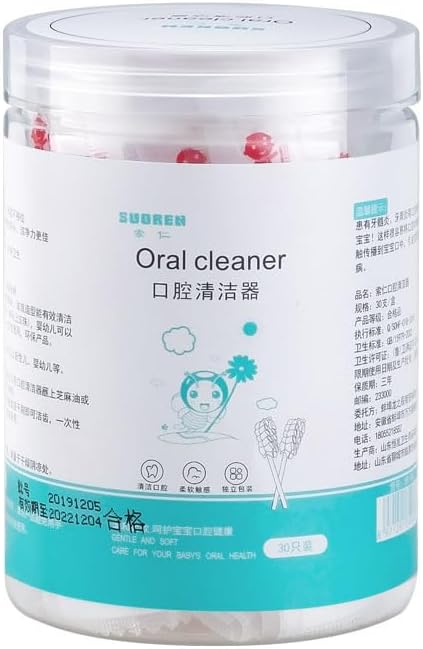 Baby Toothbrush and Tongue Cleaner, Disposable Oral Care for 0-36 Month Baby, 40 Count