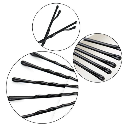Set of 330 Pcs 2.2 Inch Black Bobby Pins, Premium Hairpins with Box for Kids, Girls and Women, All Hair Types