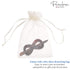 Parcelona French Infinity Hair Slider Pin, 3 1/2" Brown Tortoise Shell Barrette Clip for Fine Hair