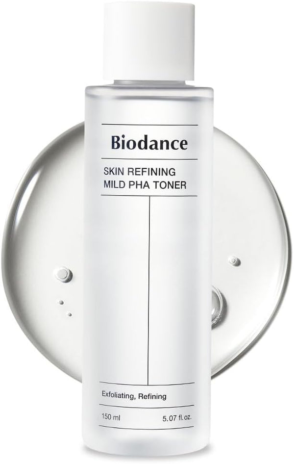 Biodance Skin Refining Mild PHA Toner - 5.07 Fl Oz Gentle Exfoliating Toner for Sensitive Skin