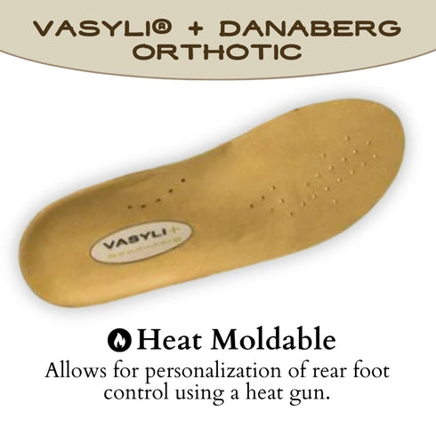 Vasyli+Dananberg 1st Ray Orthotic - X-Large, Full-Length Insole, Heat Moldable, Pain Relief