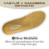 Vasyli+Dananberg 1st Ray Orthotic - X-Large, Full-Length Insole, Heat Moldable, Pain Relief