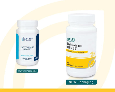 Klaire Labs Nattokinase NSK-SD - Dairy & Gluten-Free Proteolytic Enzyme for Cardiovascular Support (60 Capsules)