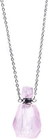 Rose Quartz Essential Oil Diffuser Necklace - Natural Healing Pendant