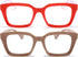 REAVEE 2 Pack Oprah Style Oversized Reading Glasses - Blue Light Blocking Retro Square Readers for Women Men