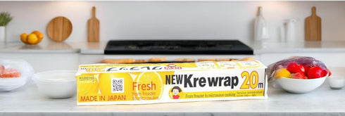 Krewrap Plastic Cling Wrap, Pack of 1, 65 sq ft Clear Roll