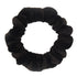 Pack of 10 Small Velvet Scrunchies - Mini Thin Elastic Hair Ties for Women Hair Accessories (Black)