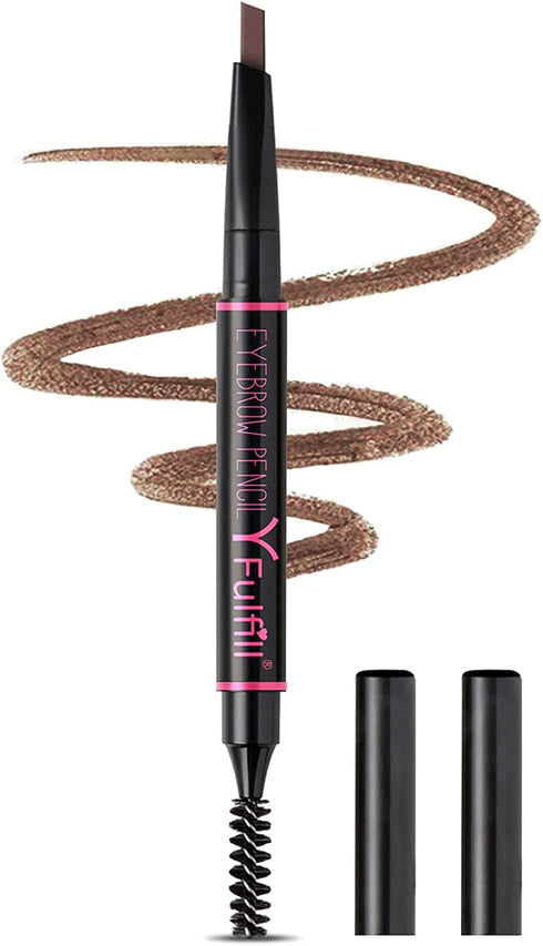 Waterproof Brown Eyebrow Pencil for Women, Filler with Brush for Blondes