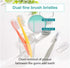 Samjung 10 Pack Wangta Soft Toothbrush, (Pastel White) Best Manual Toothbrush for Maximum, Efficient Cleaning