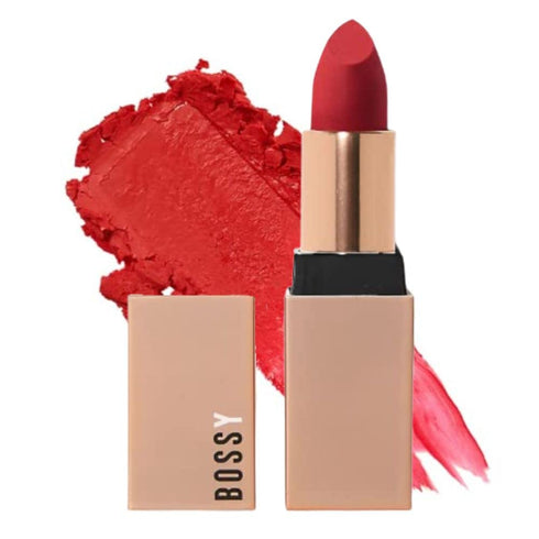 Vegan Lipstick for Women, Matte, Long Lasting, Hydrating Lip Stick with Vitamin E, Watermelon Seed Oil (Ambitious - Red
