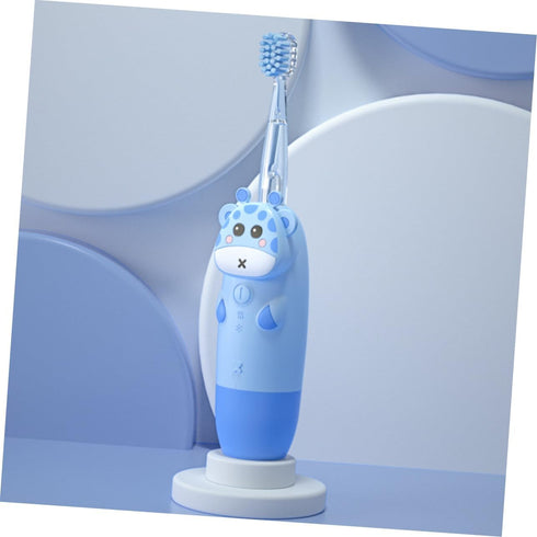 Kids USB Sonic Vibrating Toothbrush with Ergonomic Design and Replacement Brush Heads