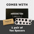 Natural Toe Spacers & Separators for Hammertoe, Food Grade Silicone Toe Stretchers for Pain Relief in Walking and Yoga