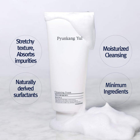 PYUNKANG YUL Cleansing Foam - Korean Facial Wash for All Skin Types - Zero-Irritation Face Washer Extracted from