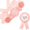 xuzhiyuan Blue Mommy to Be & Daddy to Be Ribbons Flower Belly Belt