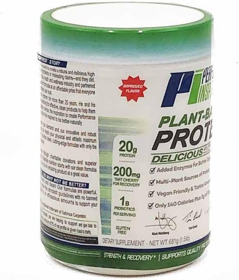 Performance Inspired Nutrition Plant-Based Protein Powder - Vanilla Bean, 20G, 1.5 Lb, G Free