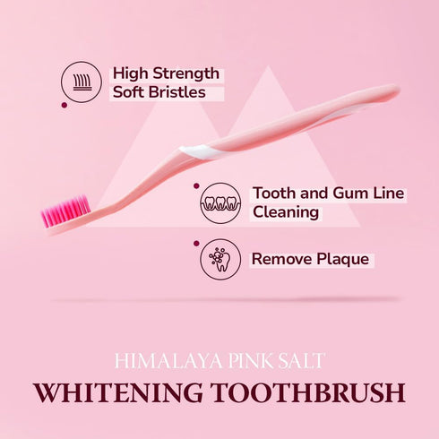Whitening Toothbrush 4 Count - Medium Toothbrushes for Adults, Plaque Remover for Teeth, 9Mils High Strength Soft Bristle Toothbrush, Oral Care for Teeth Whitening