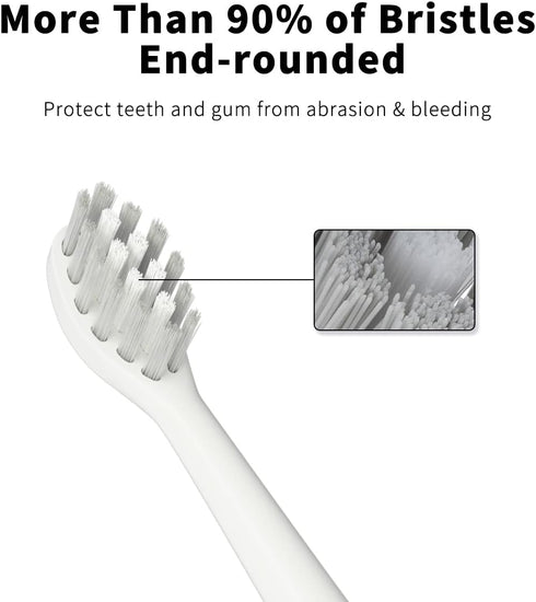 Othanary Replacement Toothbrush Heads Compatible with TAO Clean Electric Toothbrush Heads, W Shape Design Planted