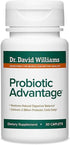 Dr. David Williams' Probiotic Advantage Supplement, 30 Caplets, 7 Unique Strains, Patented Technology