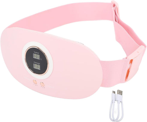 Srliya 7 Cordless Heating Pad Message Mode Electric Graphene Menstrual Heat Belly Wrap Belt for Home Driving Office