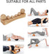 Ozgkee 6 Psoas Muscle Release Tool Wooden Body Massage Tool Trigger Point Wood Massager with Massage Heads