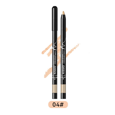 KISSIO Concealer Pencil, Under Eye Concealer for Acne and Freckles, Waterproof, Long-lasting Makeup Pencil with