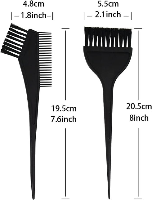 YANTAISIYU 3 Pcs Salon Hair Dyeing Kit Tools - Hair Color Mixing Bowl Tinting Brush and Angled Comb