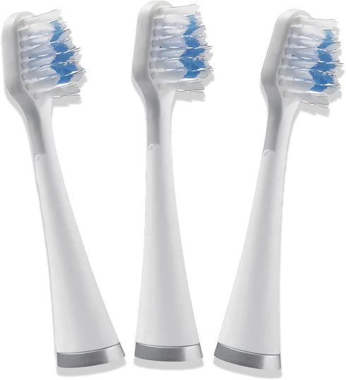 3-Count Toothbrush Replacement Heads, Compatible with Waterpik Complete Care 5.0/9.0 with Tongue Scraper
