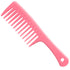 KONSLMS Wide Tooth Detangling Comb, Premium Durable Large Pink Comb for Curly, Long, and Wet Hair