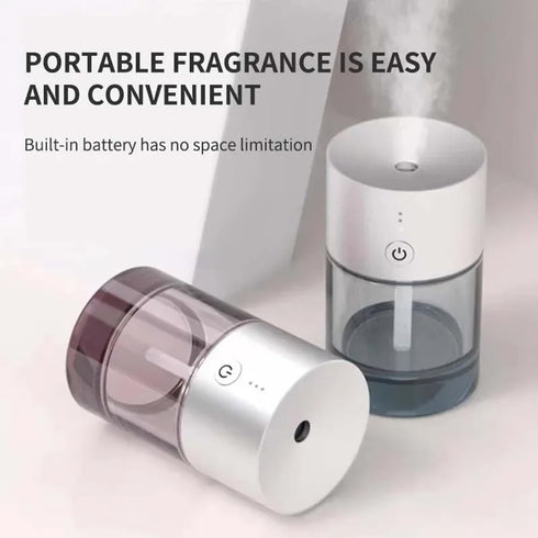 Ruitutedianzi Car Air Freshener USB Rechargeable Essential Oil Diffuser Room Fragrance Diffuser Cool Mist Humidifier
