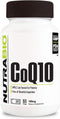 NutraBio CoQ10 Dietary Supplement, Healthy Heart Function & Cellular Energy Production, 100mg, 60 Capsules