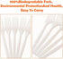 100% Eco Friendly Compostable Forks, 50 Large Disposable Utensils (6.7 in.), Durable and Heat Resistant Alternative to