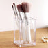 3 Pack Clear Acrylic Cosmetic Pencil Pen Holder Cup, Clear Makeup Brush Storage for Desk Organization