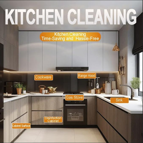 TIMEJONS Countertops, 4oz Kitchen Degreaser Spray, Heavy Duty Grease Cleaner for Stove, Oven, Range Hood & Multi