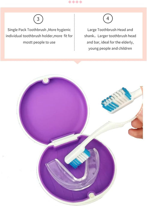 Alliph Slim Retainer Case, Traveling Holder for Mouth Guard, Magnetic Close Waterproof Denture Case with 1 Remover