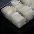 Yimart 500pcs Natural French Acrylic Style Artificial False Nails Tips with Box (Natural)