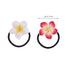 ifundom Hawaiian Flower Hair Ties, 12PCS Plumeria Soft Ceramic Hair Rings for Women Girls
