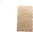 N'icePackaging 20 Qty 4" x 6" Decorative Flat Paper Gift Bags, White Polka-Dot on Brown Kraft Bags