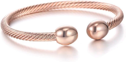 NewZenro Elegant Magnetic Bracelet Copper Magnets Bangle for Women and Men, Gifts for Father's Day