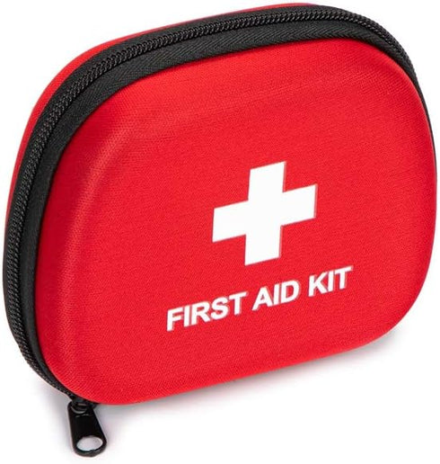 First Aid Hard Case, Empty EVA Hard Red Medical Bag for Home Health, First Emergency Responder Camping Outdoors
