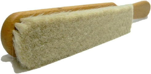 Valentino Garemi Ultra-Soft Goat Hair Cleaning Brush for Delicate Flat Fabrics, Suits, Jackets, Coats, Couch