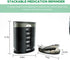 Weekly Pill Organizer (Twice-A-Day), Portable 7 Day Pill Box Case with AM/PM Compartments for Supplements