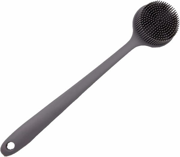 Long Handle Silicone Body Scrubber, Shower Exfoliator Back Scrubber