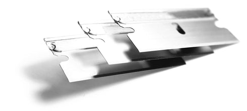 Single Edge Razor Blade 10 Pack - Straight Edge Razor Blades in Storage Box, Heavy Duty Single Sided