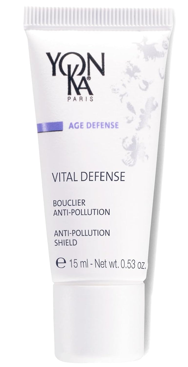 Yon-Ka Vital Defense Day Cream, 15ml Daily Facial Moisturizer and Hydrating Anti-Pollution Creme, Dermatologist Tested