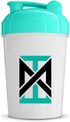 MIXT Energy Shaker Bottle, 16 oz, BPA Free, Lid Mixing Technology, Teal