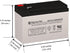 SigmasTek HR9-12 B&B Battery Battery (Replacement)